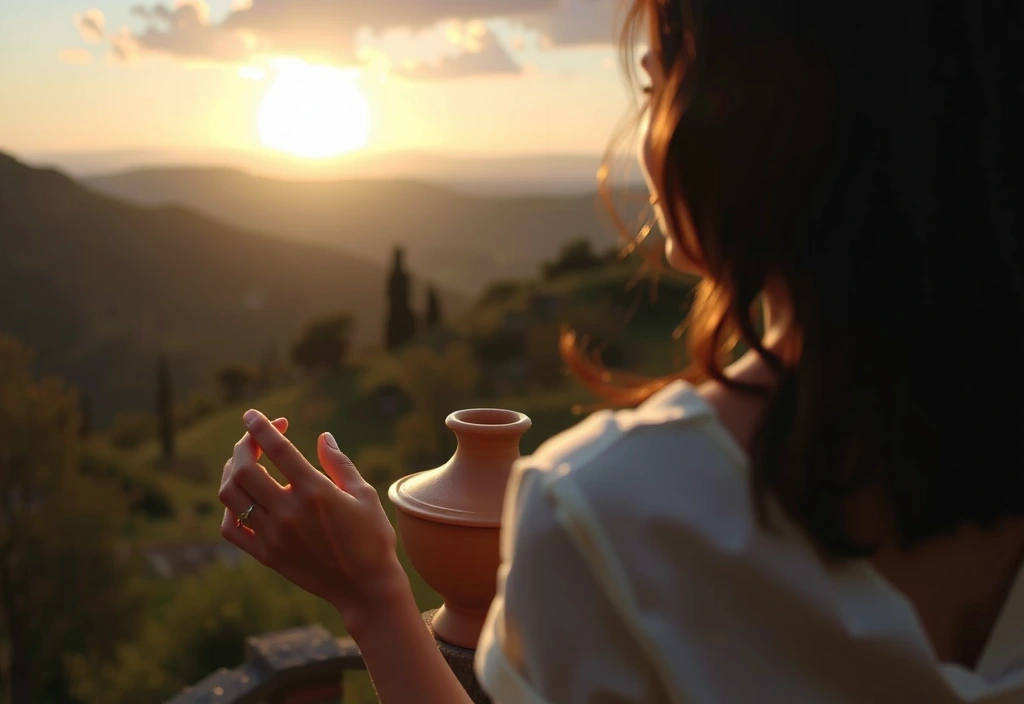 Subtle, elegant imagery evoking Italian landscapes or traditional craftsmanship, symbolizing Colosseovitacz's Italian origin and quality.