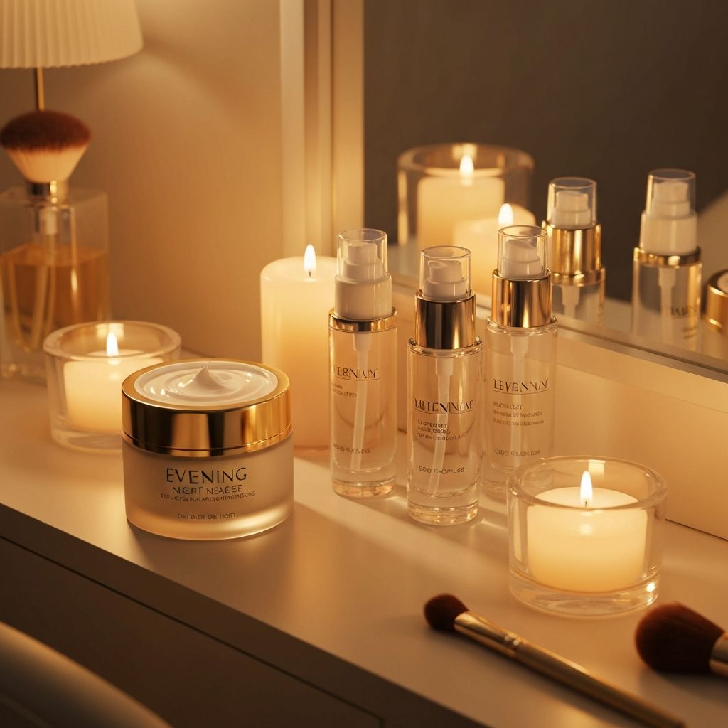 Rotina de cuidados noturna